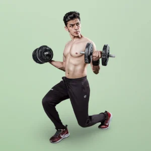 Premium Sporty 4 way Lycra Solid Black Track Pant (LQ-119)